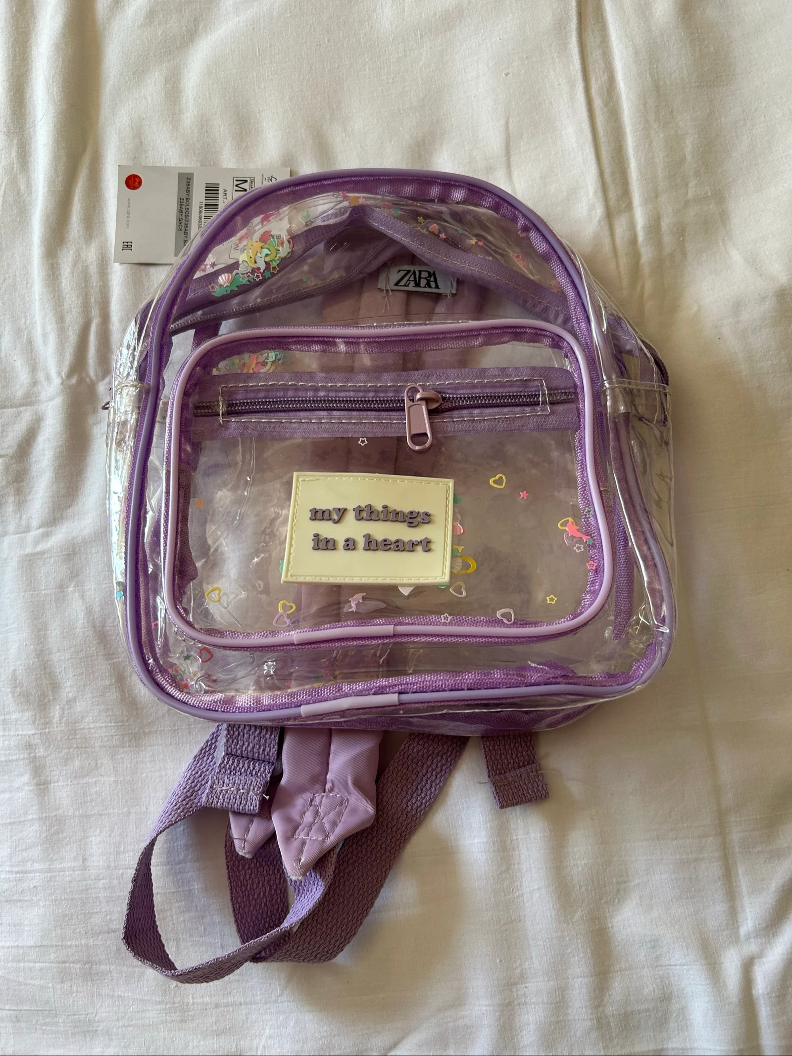 Mochila transparente para crianças Zara – photo 2